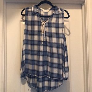 Boutique plaid blouse